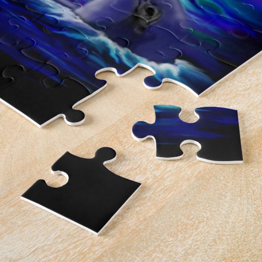 Meerjungfrau mit Dolphin Puzzle (Seite)