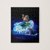Meerjungfrau mit Dolphin Puzzle (Vertikal)