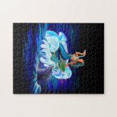 Meerjungfrau mit Dolphin Puzzle (Horizontal)