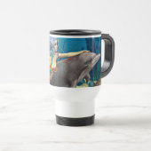 Meerjungfrau mit Dolphin Reisebecher (VorderseiteRechts)