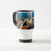 Meerjungfrau mit Dolphin Reisebecher (Vorderseite Links)