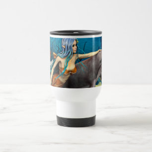 Meerjungfrau mit Dolphin Reisebecher