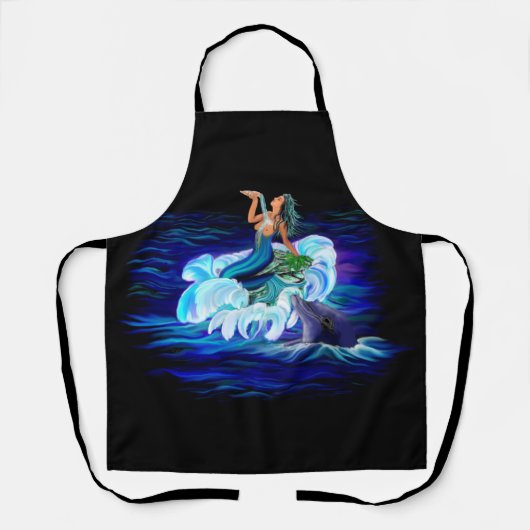 Meerjungfrau mit Dolphin Schürze (Vorderseite)