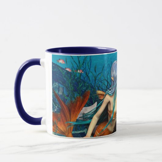 Meerjungfrau mit Dolphin Tasse (Links)