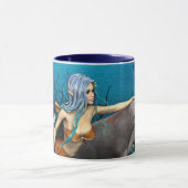 Meerjungfrau mit Dolphin Tasse (Zentrum)