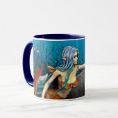 Meerjungfrau mit Dolphin Tasse (Vorderseite Links)