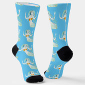 Meerjungfrau mit Dreadlocks Thunder_Cove Socken (Gewinkelt)