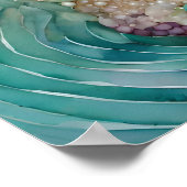 Meerjungfrau mit einem Kronplakat Poster (Ecke)