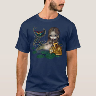 Meerjungfrau mit einer goldenen T-Shirt
