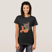Meerjungfrau Mit Fisch T-Shirt (Vorne ganz)
