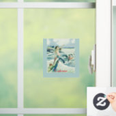 Meerjungfrau mit fließendem Thunder_Cove Fensteraufkleber (Zuhause)