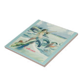 Meerjungfrau mit fließendem Thunder_Cove Fliese (Seite)