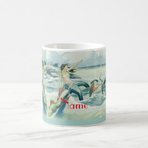 Meerjungfrau mit fließendem Thunder_Cove Kaffeetasse