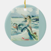 Meerjungfrau mit fließendem Thunder_Cove Keramik Ornament (Hinten)