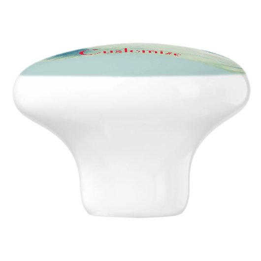 Meerjungfrau mit fließendem Thunder_Cove Keramikknauf (Seitenansicht)