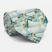 Meerjungfrau mit fließendem Thunder_Cove Krawatte (Gerollt)