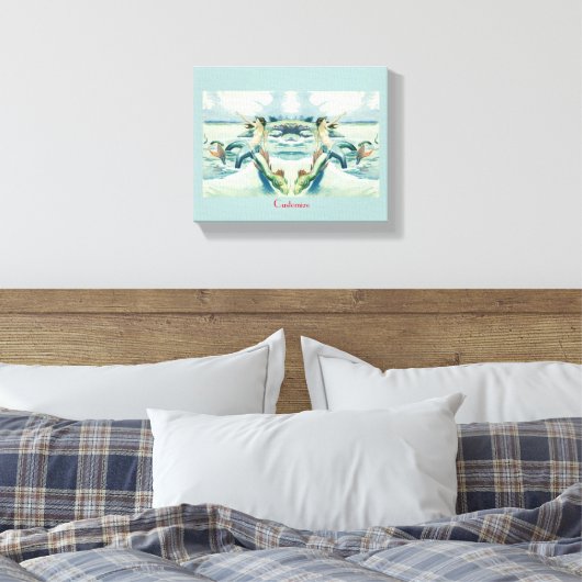 Meerjungfrau mit fließendem Thunder_Cove Leinwanddruck (Insitu (Schlafzimmer))
