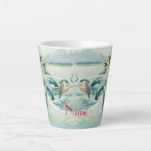 Meerjungfrau mit fließendem Thunder_Cove   Milchtasse (Vorderseite)