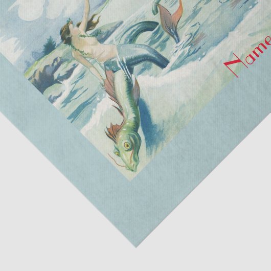 Meerjungfrau mit fließendem Thunder_Cove Seidenpapier (Ausschnitt)