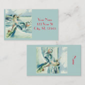 Meerjungfrau mit fließendem Thunder_Cove  Visitenkarte (Vorne/Hinten)