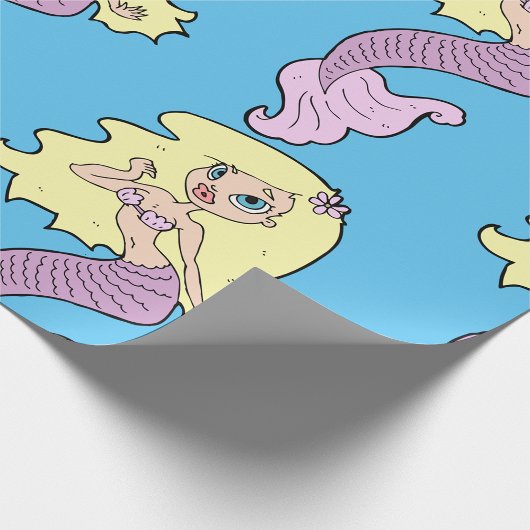 Meerjungfrau mit gelbem Haar Geschenkpapier