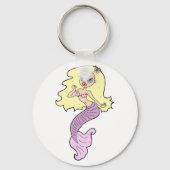 Meerjungfrau mit gelbem Haar Schlüsselanhänger (Vorderseite)