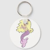 Meerjungfrau mit gelbem Haar Schlüsselanhänger (Rückseite)