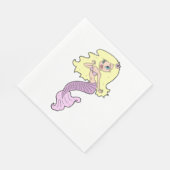 Meerjungfrau mit gelbem Haar Serviette (Ecke)