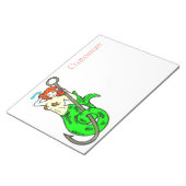 Meerjungfrau mit grünem Schwanz Notizblock (angewinkelt)