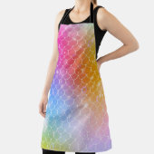 Meerjungfrau mit Kawaii Regenbogenwaage Schürze (InSitu)