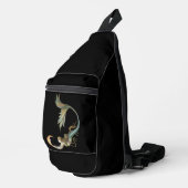 Meerjungfrau mit Moon Fantasy Art Crossbody Bag (Rechte Ecke)