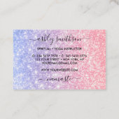 Meerjungfrau mit Pastellfarbe Visitenkarte (Rückseite)