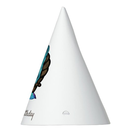 Meerjungfrau mit Perle in Wasserfarbe Partyhütchen (Rechts)