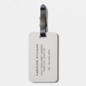 Meerjungfrau mit rosa Haar und Ihrem Namen Gepäckanhänger (Rückseite vertikal)