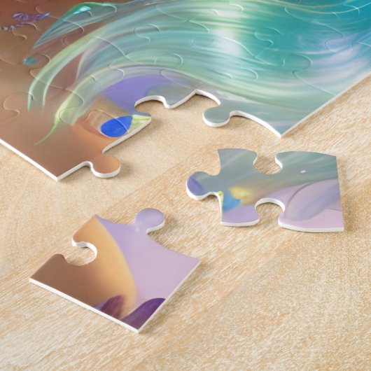 Meerjungfrau mit schimmerndem Haar Puzzle (Seite)