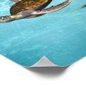 Meerjungfrau mit Sea Turtle Poster (Ecke)