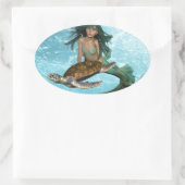 Meerjungfrau mit Sea Turtle Stickers (Tasche)