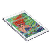 Meerjungfrau mit tropischer Fischkunst von Renee L Notizblock (Rechte Seite)