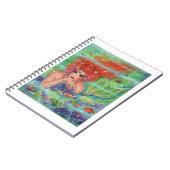 Meerjungfrau mit tropischer Fischkunst von Renee L Notizblock (Linke Seite)