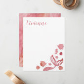 Meerjungfrau Mitteilungskarte (Vorderseite/Rückseite Beispiel)