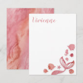 Meerjungfrau Mitteilungskarte (Vorne/Hinten)