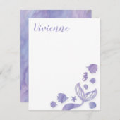 Meerjungfrau Mitteilungskarte (Vorne/Hinten)