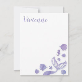 Meerjungfrau Mitteilungskarte