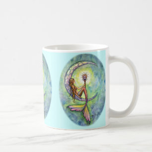 Meerjungfrau-Mond-Kaffeetasse von Molly Harrison Kaffeetasse