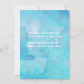 Meerjungfrau Muschel Einladung (Rückseite)