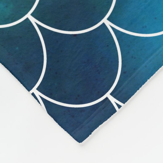 Meerjungfrau-Muster Fleecedecke (Ecke)