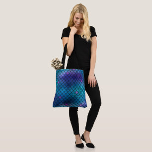 Meerjungfrau-Muster-Tasche - Anpassbare Strandtasc Tasche
