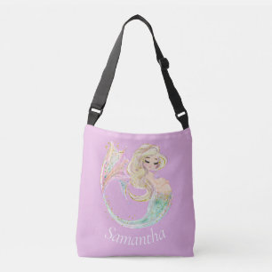 Meerjungfrau Mutter Crossbody-Tasche Rosa Tragetaschen Mit Langen Trägern