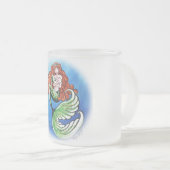 Meerjungfrau-Mutter Frosted Glass Mug Mattglastasse (VorderseiteRechts)