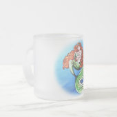 Meerjungfrau-Mutter Frosted Glass Mug Mattglastasse (Vorderseite Links)